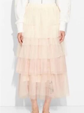 NWT Wicked x Target Collaboration Tiered Tulle Skirt with Butterflies MED Pink
